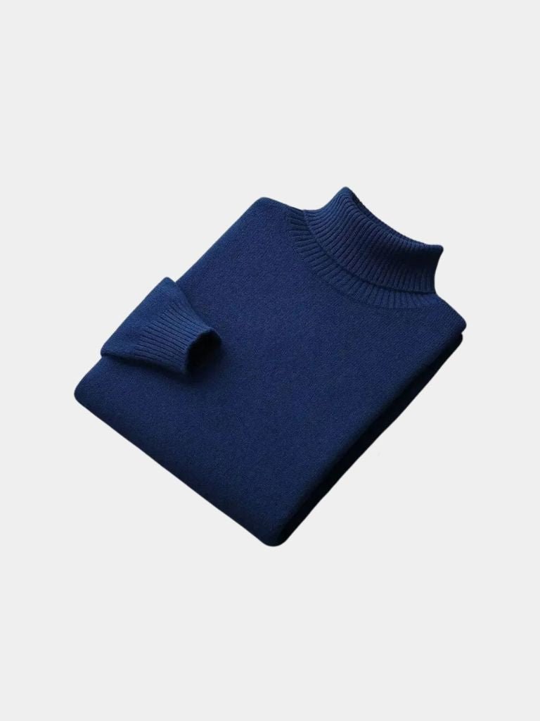 Pull Col Roulé en Laine Mérinos 100%
