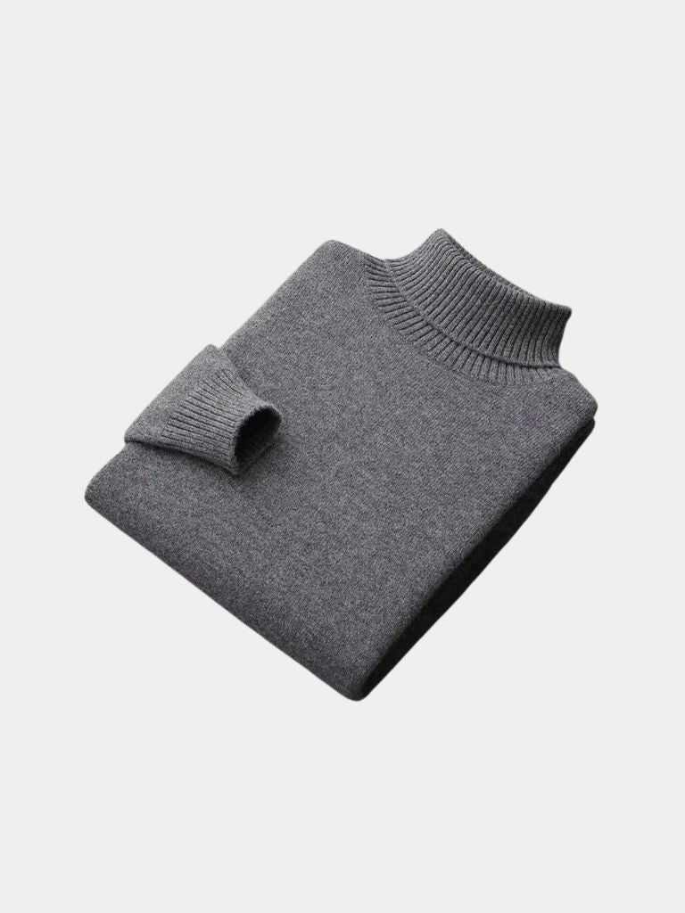 Pull Col Roulé en Laine Mérinos 100%
