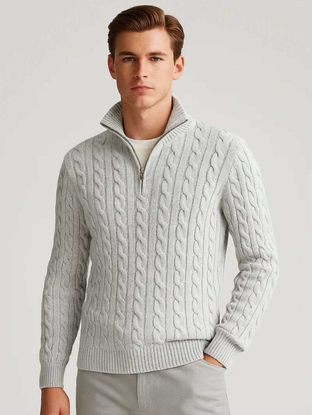 Pull Demi-Zip Highland Tricot