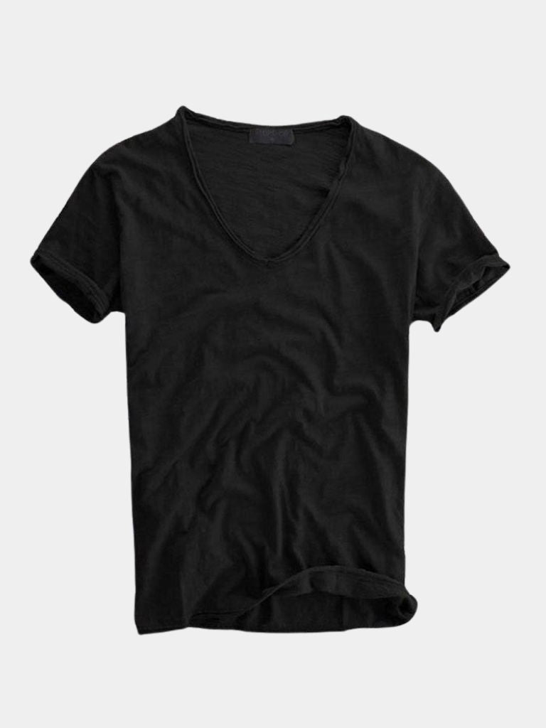T-shirt en lin col V Albo