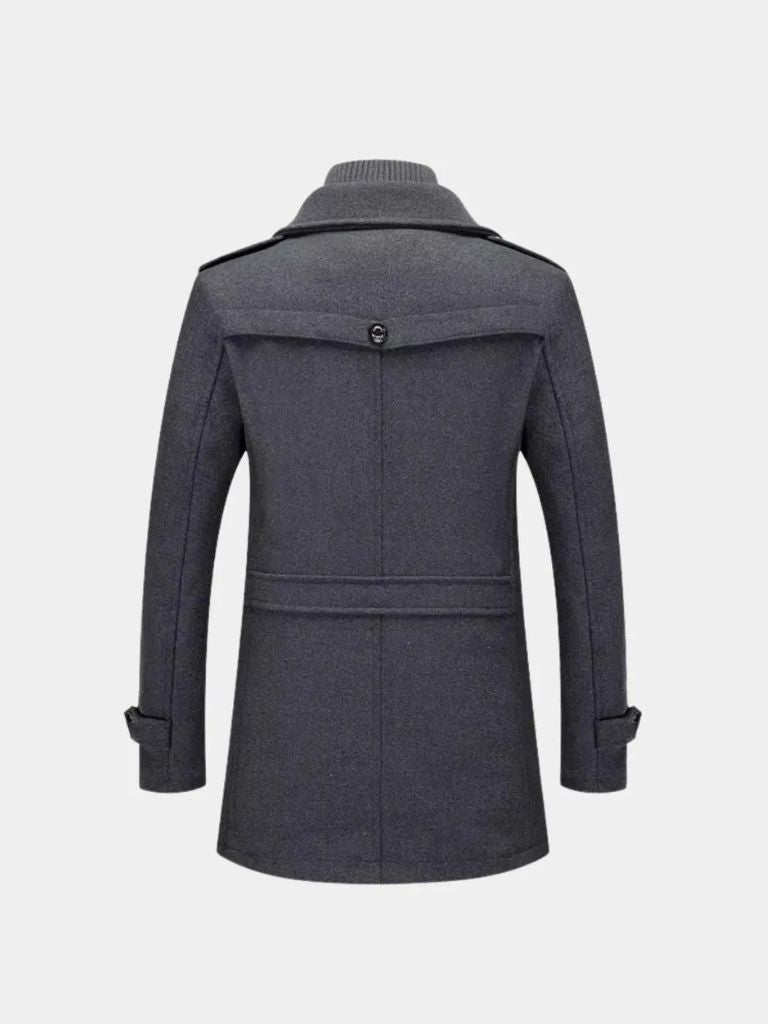 Pardessus Noir en Laine – Aristocratic