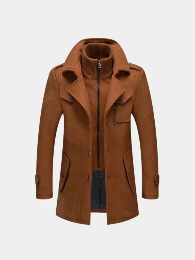 Pardessus Noir en Laine – Aristocratic