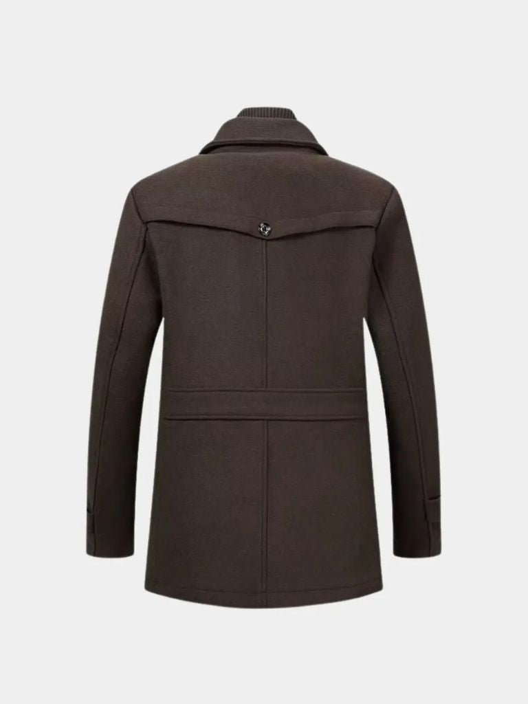 Pardessus Noir en Laine – Aristocratic