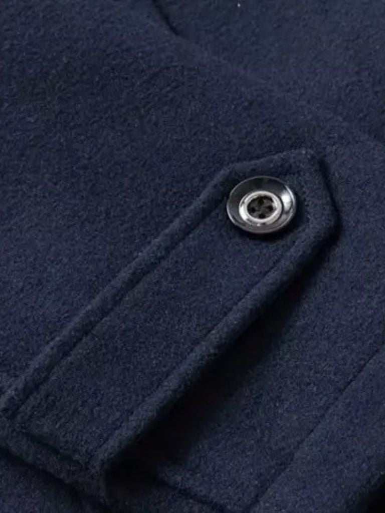 Pardessus Noir en Laine – Aristocratic