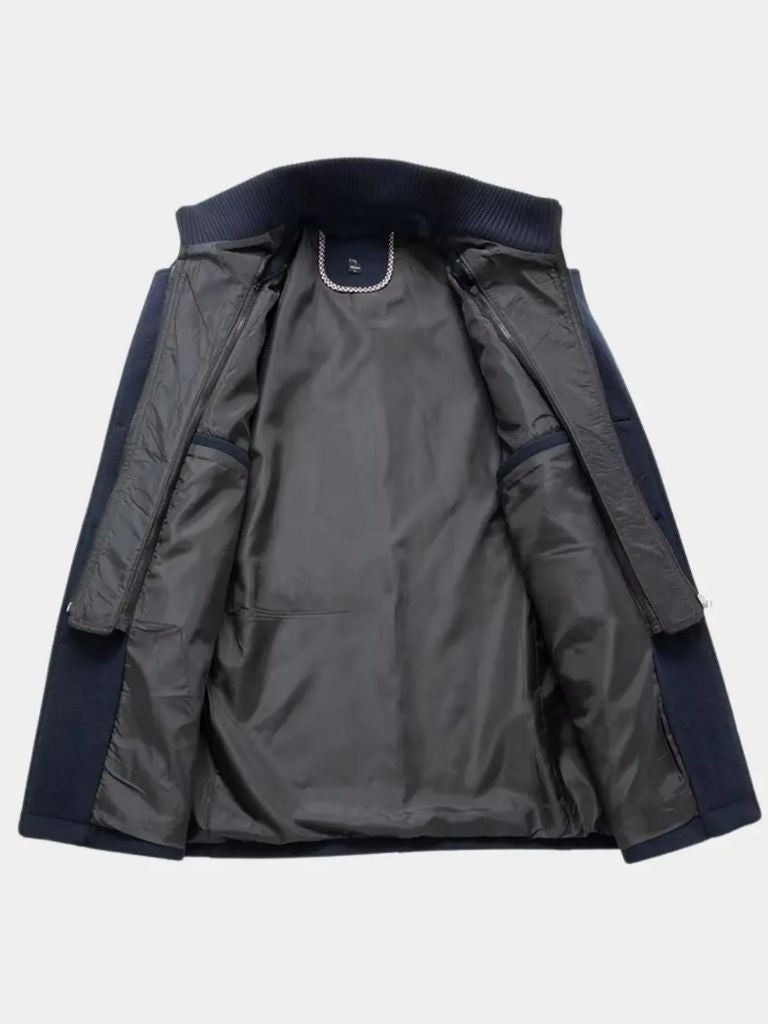 Pardessus Noir en Laine – Aristocratic