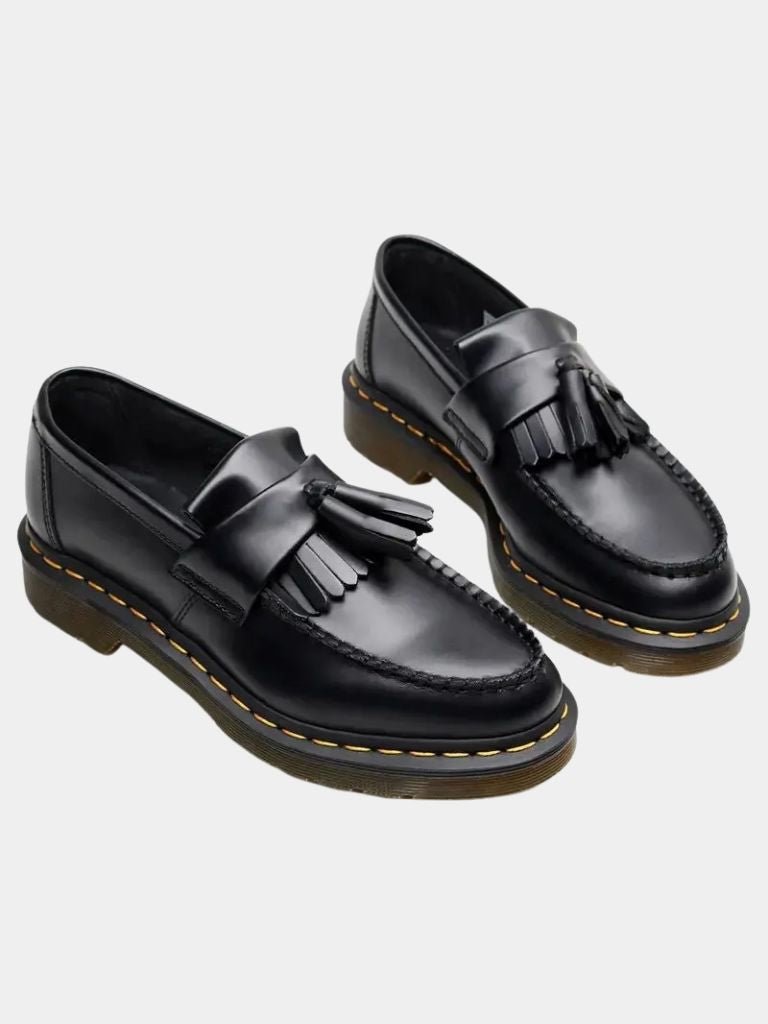 Mocassins en cuir noir