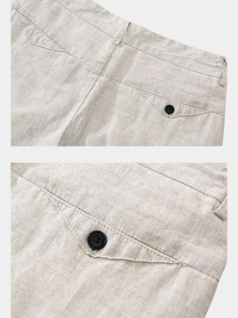 Short Bleu Horizon en lin