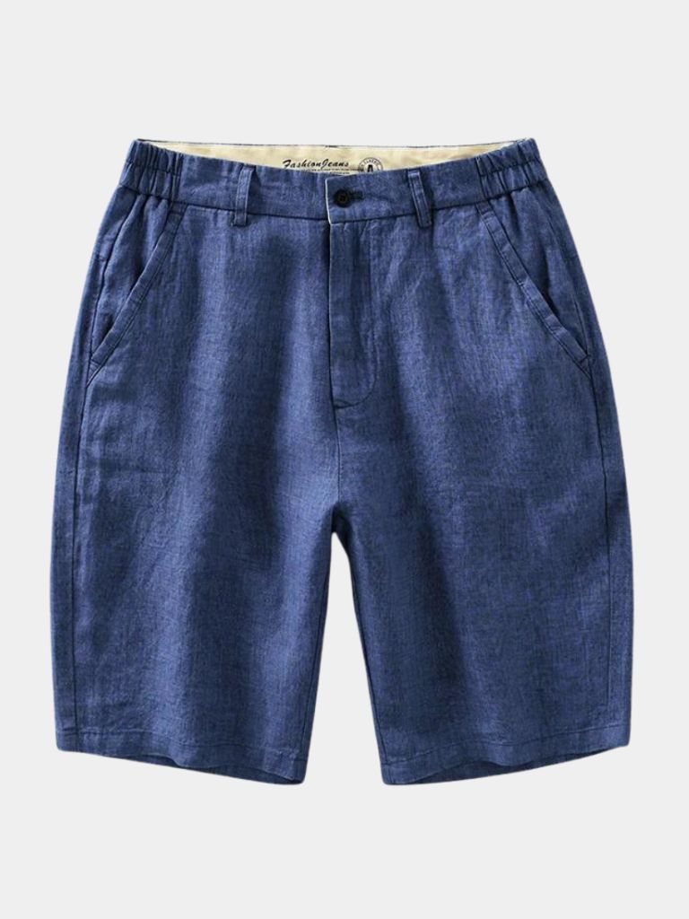 Short Bleu Horizon en lin
