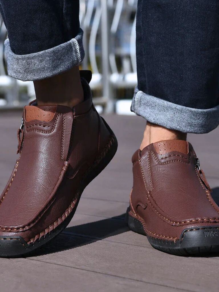 Bottines en cuir Brave
