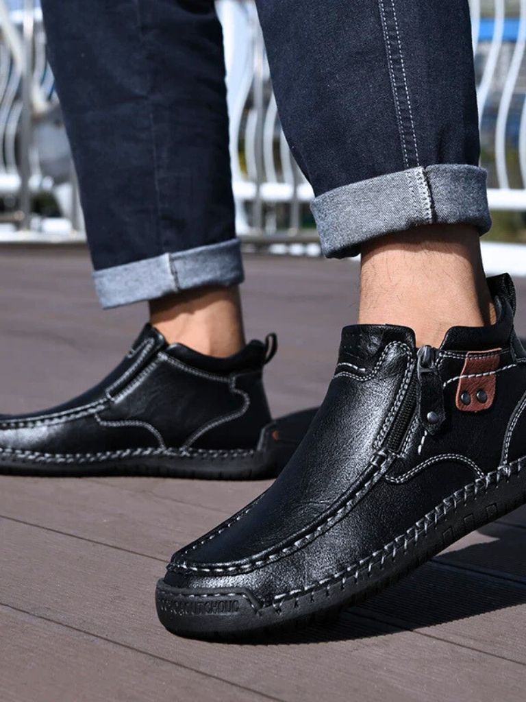 Bottines en cuir Brave