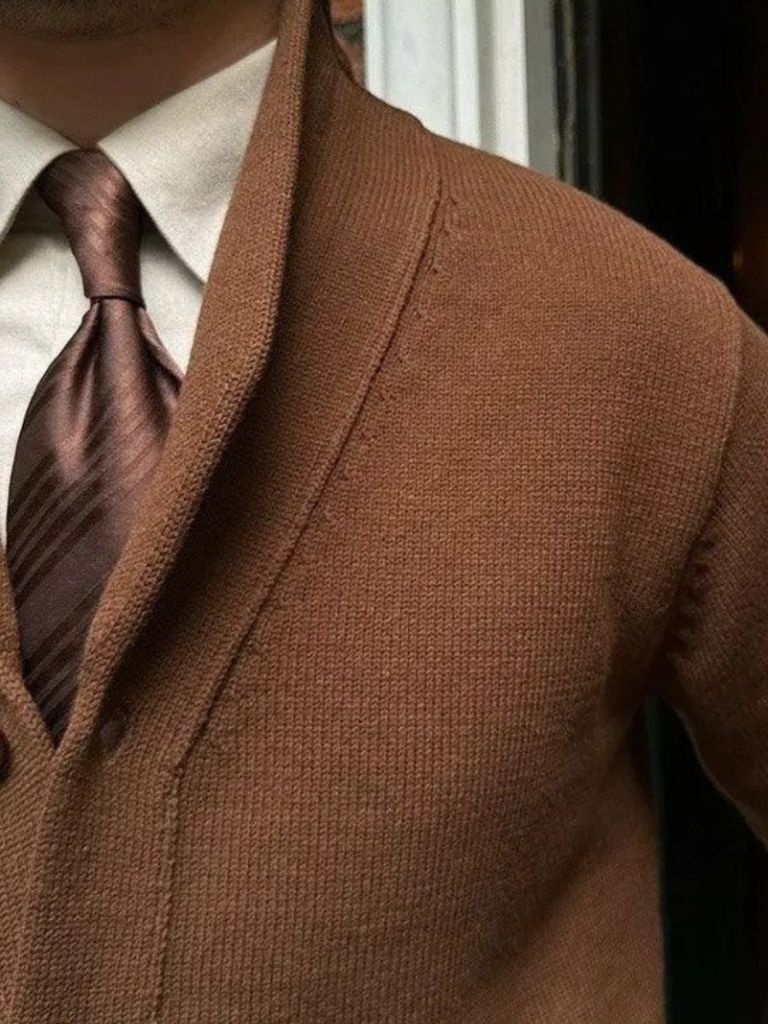 Cardigan en Maille Britannique