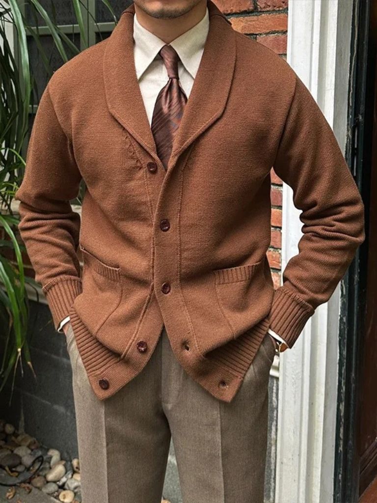 Cardigan en Maille Britannique