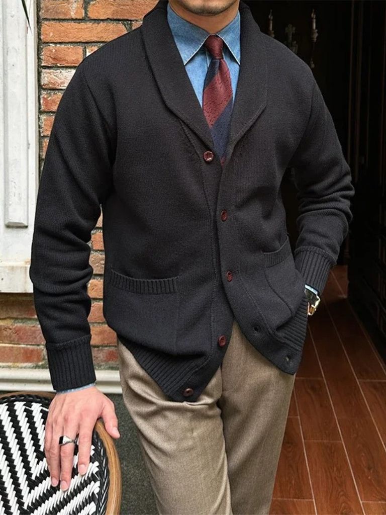 Cardigan en Maille Britannique