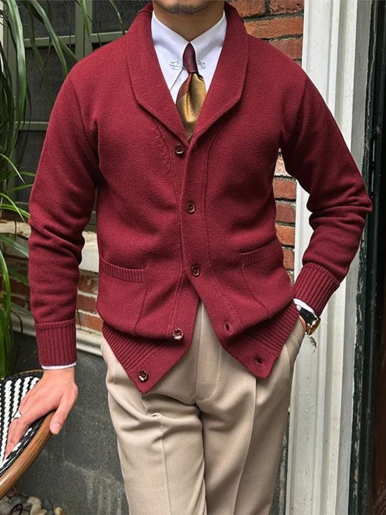 Cardigan en Maille Britannique