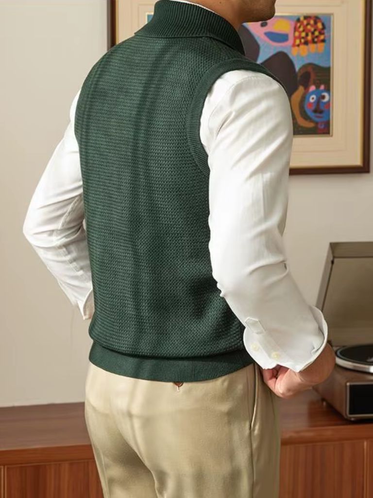 Gilet en Maille Style Britannique