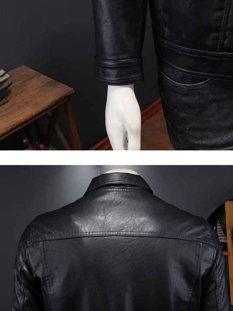 Veste en cuir bronze Rebel