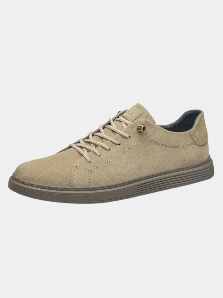Chaussures en daim marron