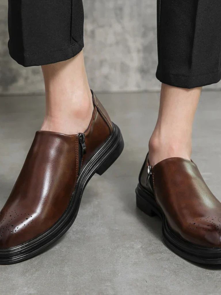 Mocassins en cuir Brun Prestige
