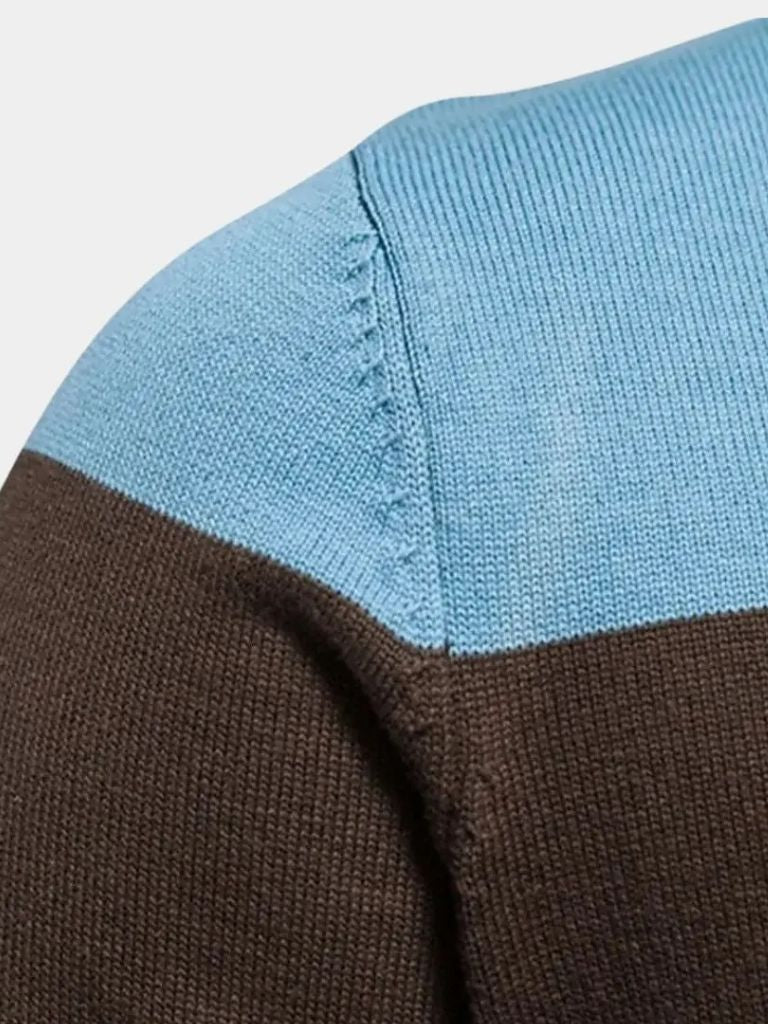 Gilet zippé à col montant en maille