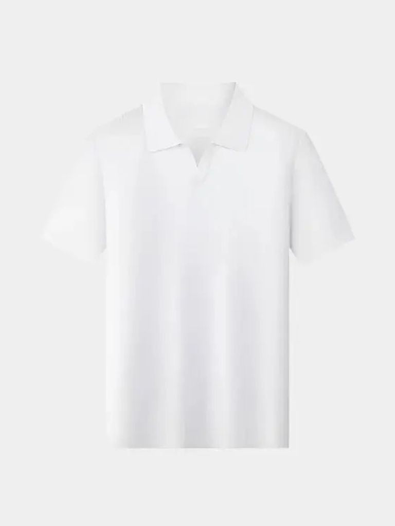 Polo tricoté sans boutons