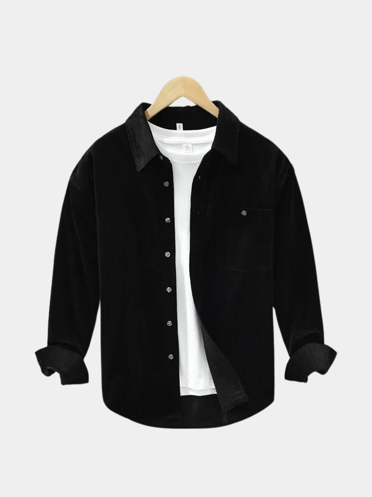 Chemise casual en velours côtelé