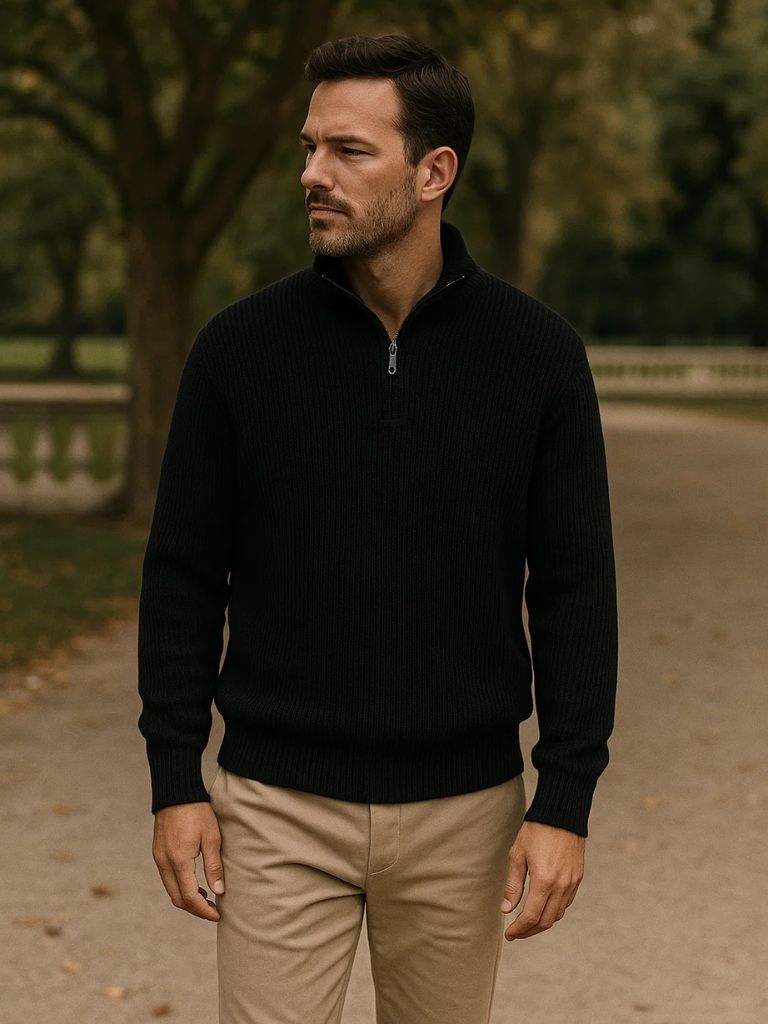 Pull Demi-Zip Highland Classique