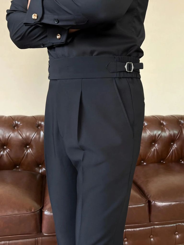 Pantalon Classique Italia à Pattes Latérales Élastiques