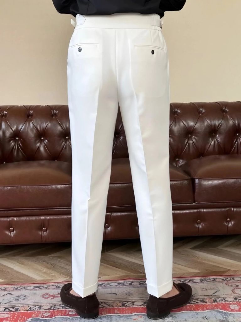 Pantalon Classique Italia à Pattes Latérales Élastiques