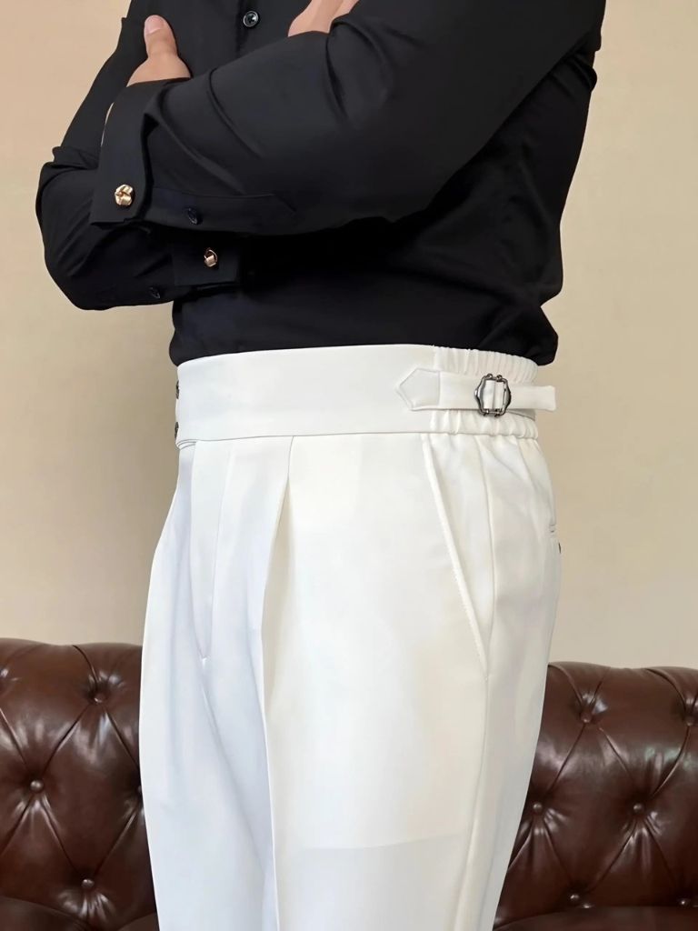 Pantalon Classique Italia à Pattes Latérales Élastiques