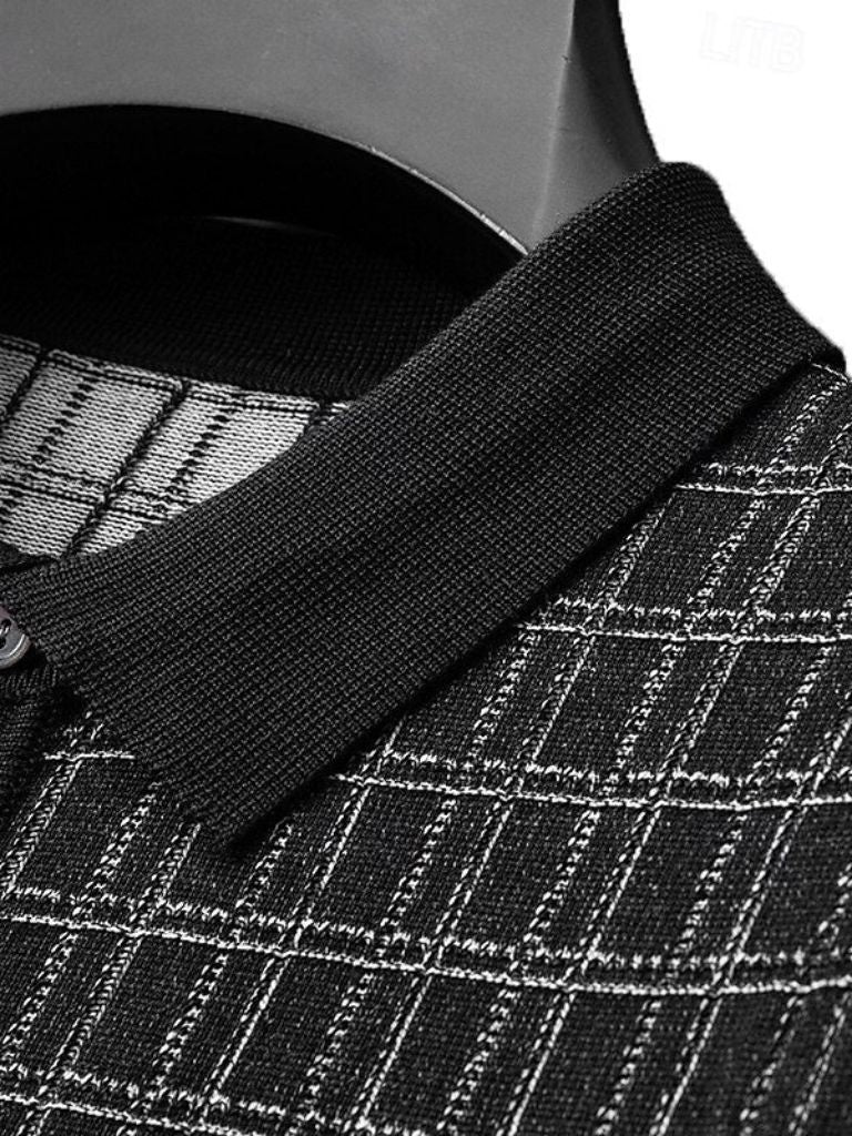 Polo tricoté Classic Noir