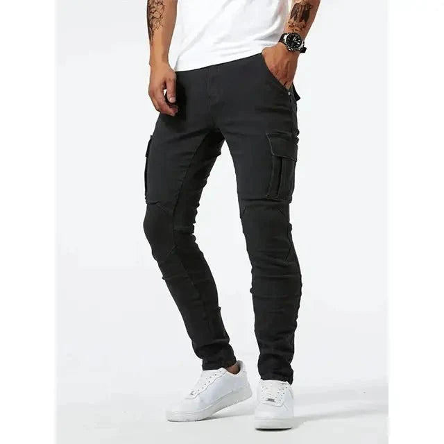 Pantalon Cargo en Denim