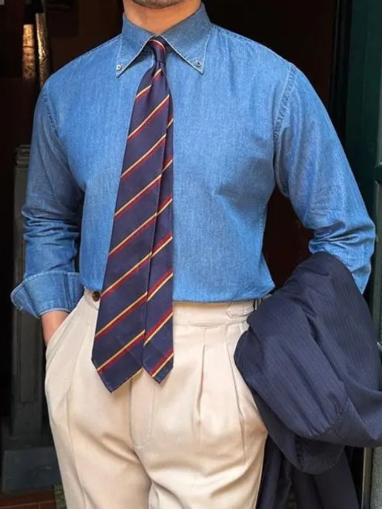 Chemise élégante en denim