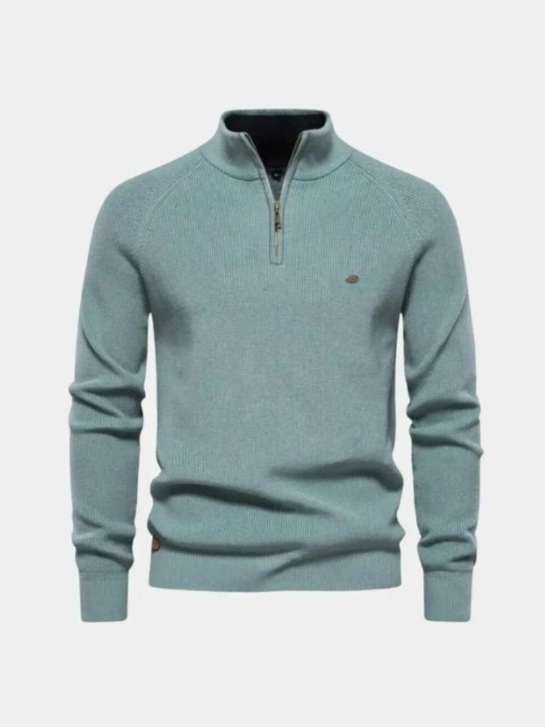 Pull Élégant à Quart de Zip