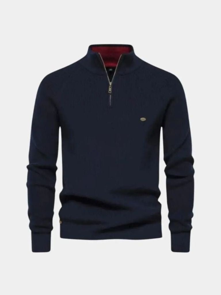 Pull Élégant à Quart de Zip
