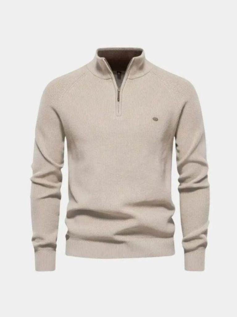 Pull Élégant à Quart de Zip