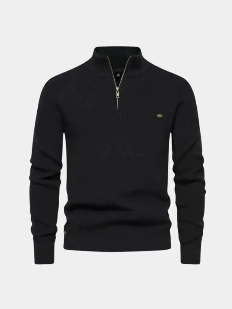 Pull Élégant à Quart de Zip