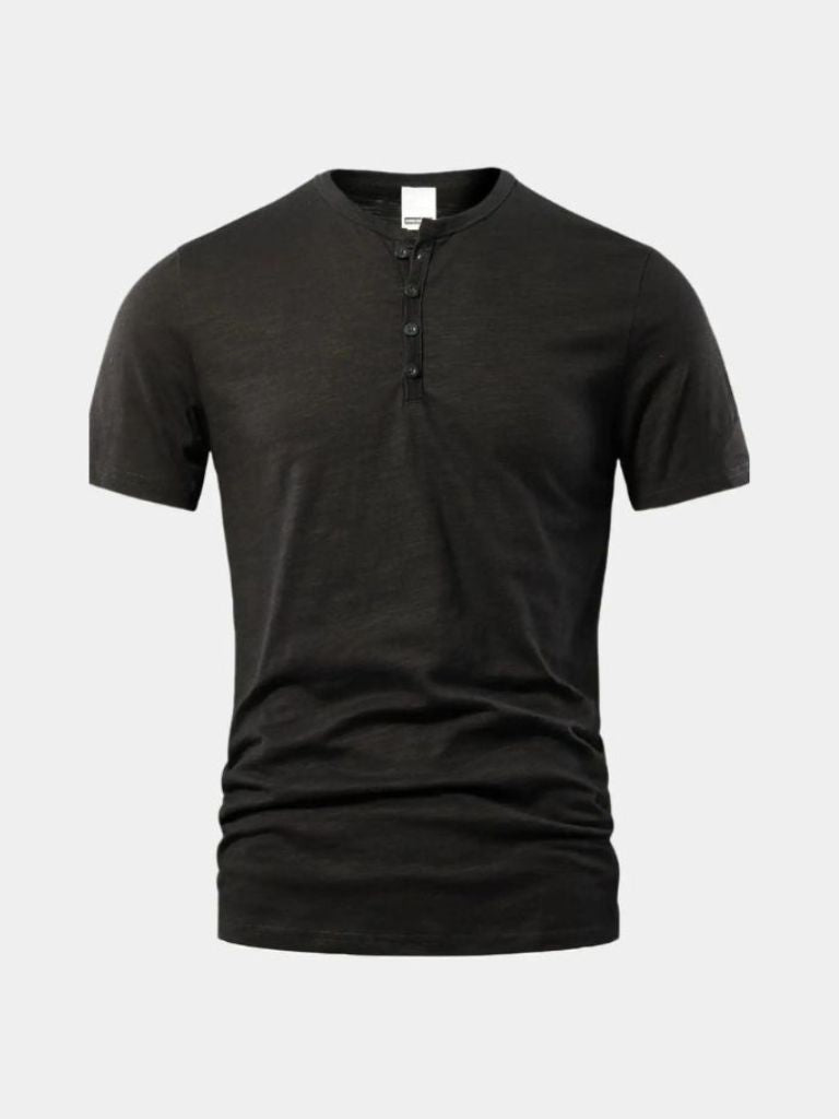 T-shirt Henley essentiel casual