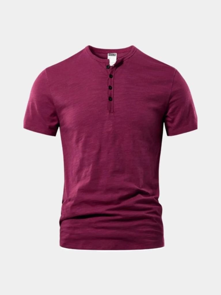 T-shirt Henley essentiel casual