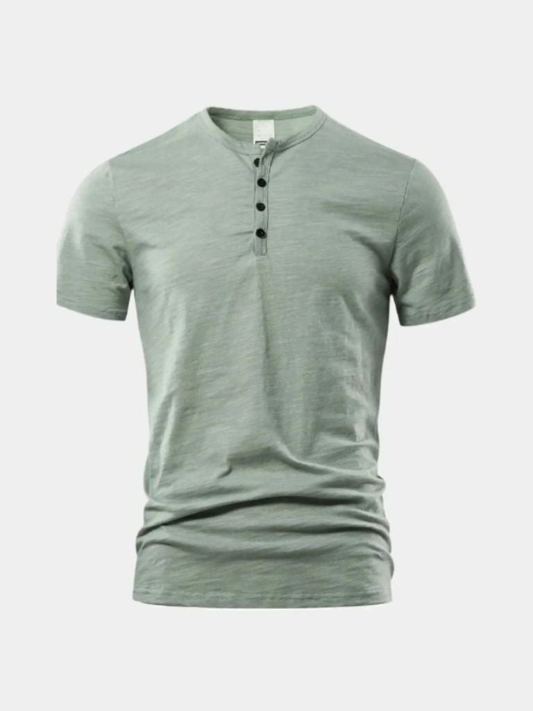 T-shirt Henley essentiel casual