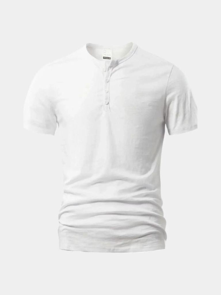 T-shirt Henley essentiel casual