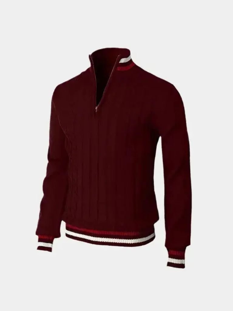 Pull Col Roulé Demi-Zip Essentiel