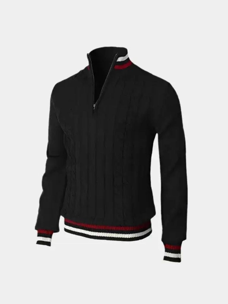 Pull Col Roulé Demi-Zip Essentiel