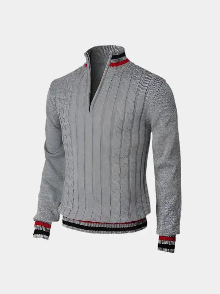 Pull Col Roulé Demi-Zip Essentiel
