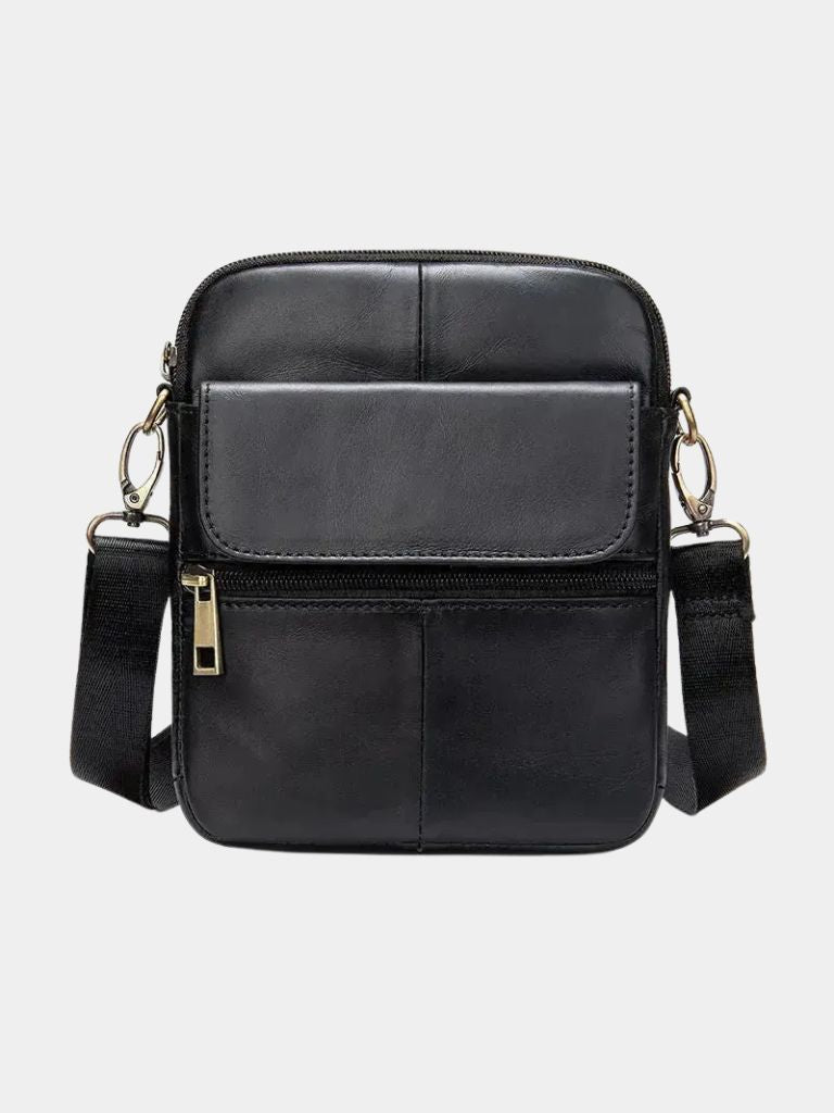 Sacoche en cuir essentielle à bandoulière