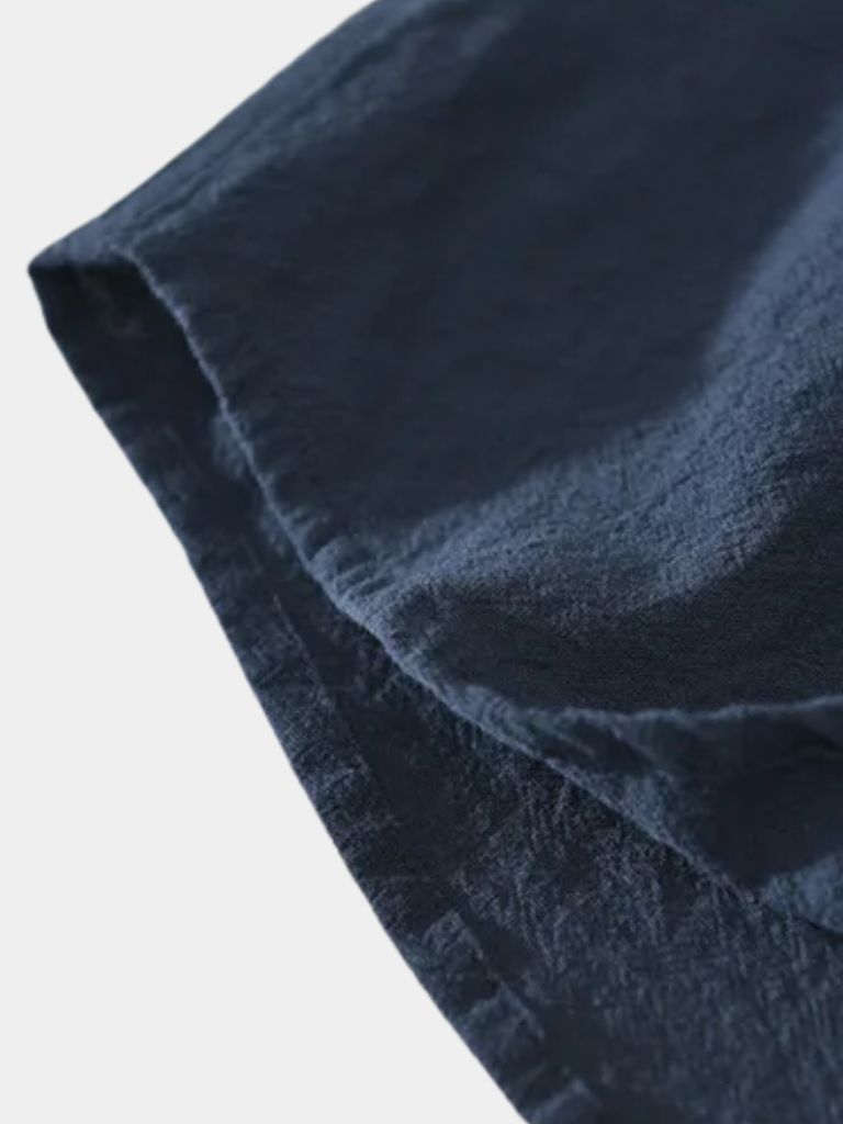 Chemise en lin à manches courtes essentielle