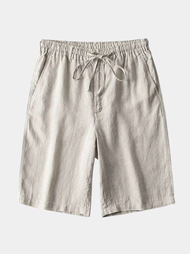 Short Gris Mariner en lin