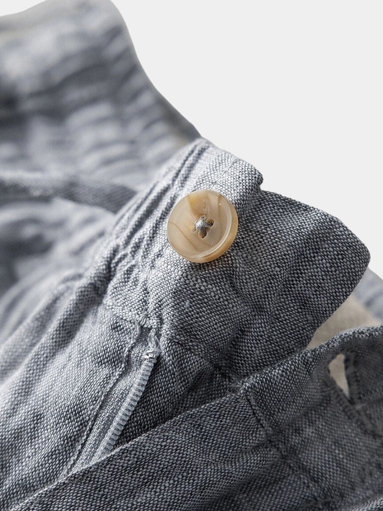Short Gris Mariner en lin