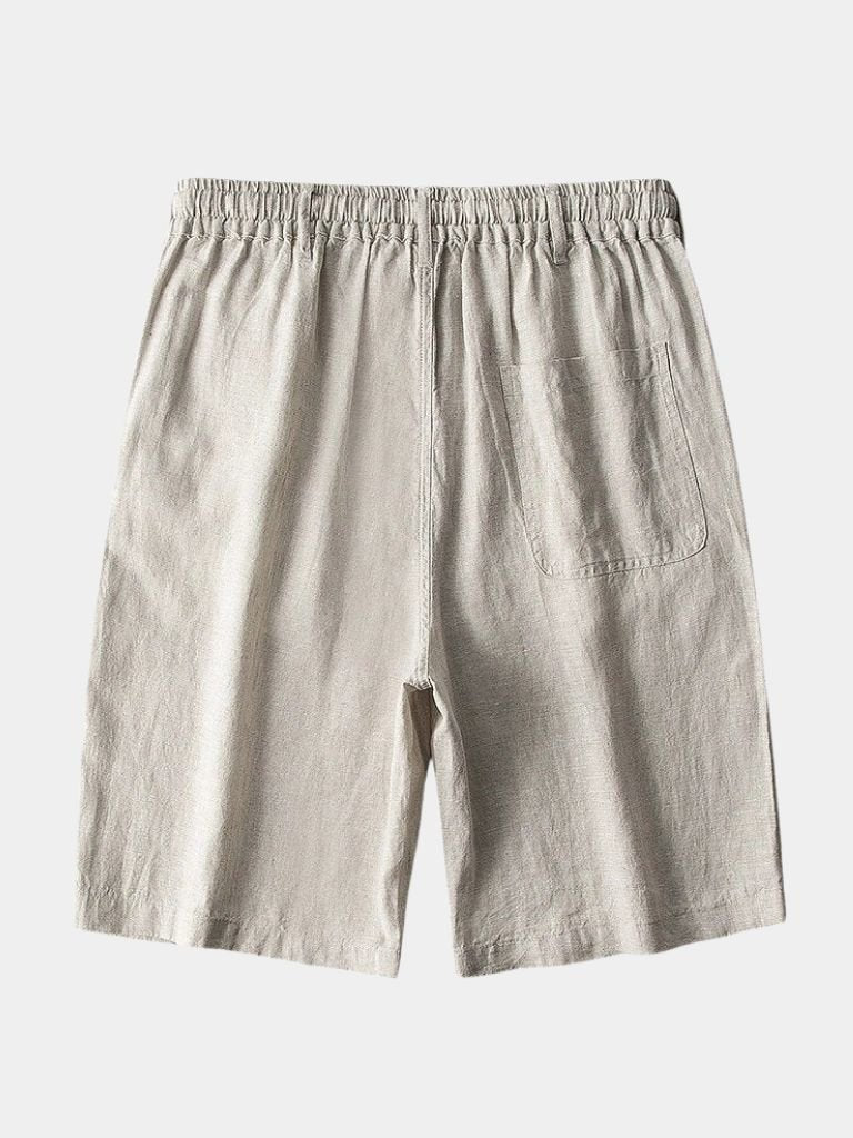 Short Gris Mariner en lin