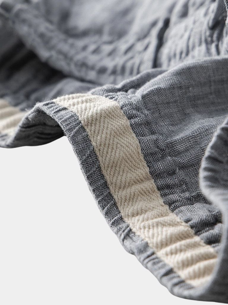 Short Gris Mariner en lin
