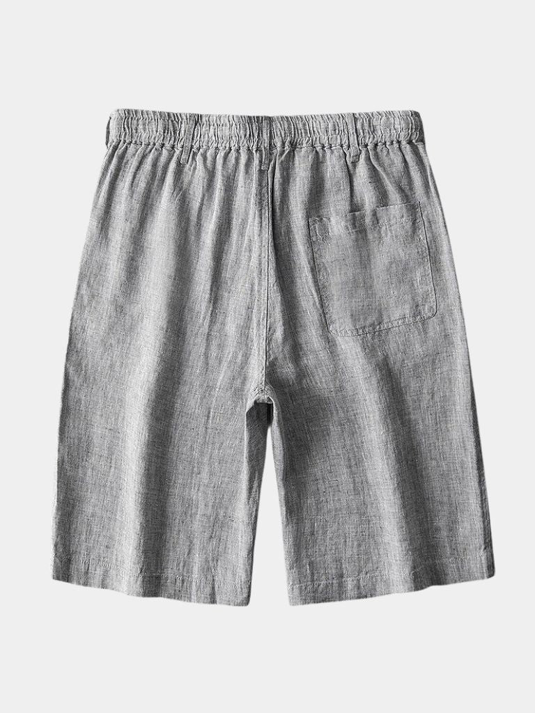 Short Gris Mariner en lin